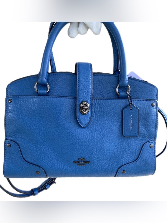 Coach Handbags - Coach 37779 Small Mercer 24 Cobalt Blue Triple Compartment Crossbody w/Turn Lock